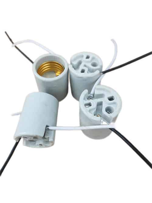 Customized ceramic lamp holder sockets China manufacturer