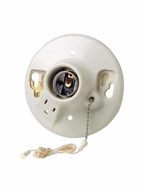 keyless Porcelain light sockets hanging ceiling lamp holders