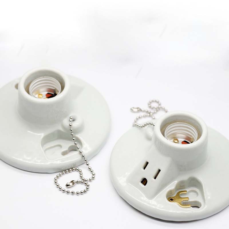 E26 Porcelain keyless light fixtures China manufacturer