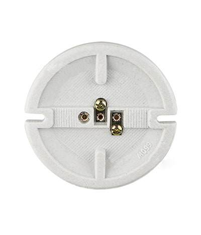 UL approved keyless light fixture with ground wire